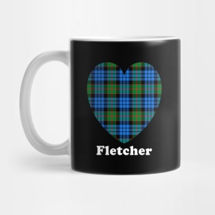 The FLETCHER Family Tartan 'Love Heart' Design Mug